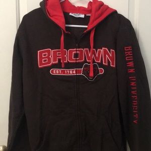Brown University full-zip hoodie